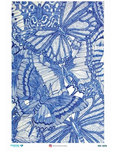 2676 Diamond Pirinç Dekopaj Kağıdı 30x42cm