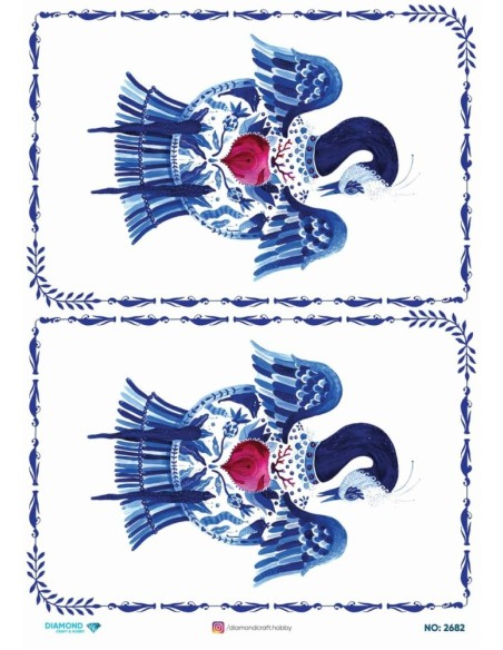 2682 Diamond Pirinç Dekopaj Kağıdı 30x42cm