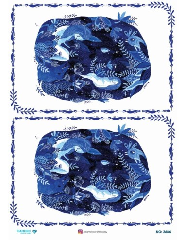 2686 Diamond Pirinç Dekopaj Kağıdı 30x42cm