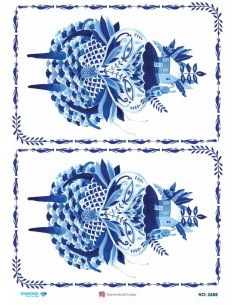 2688 Diamond Pirinç Dekopaj Kağıdı 30x42cm