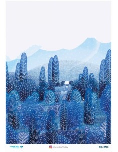 2703 Diamond Pirinç Dekopaj Kağıdı 30x42cm