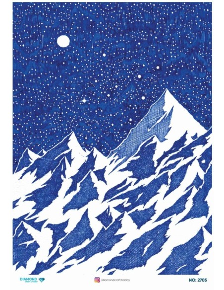 2705 Diamond Pirinç Dekopaj Kağıdı 30x42cm