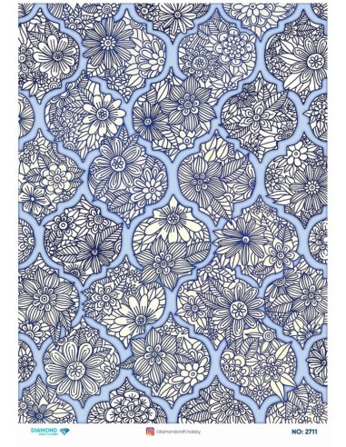 2711 Diamond Pirinç Dekopaj Kağıdı 30x42cm