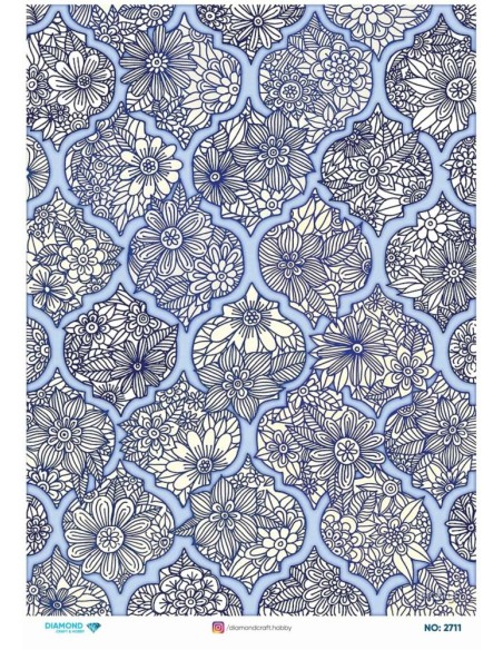 2711 Diamond Pirinç Dekopaj Kağıdı 30x42cm