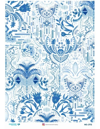 2712 Diamond Pirinç Dekopaj Kağıdı 30x42cm