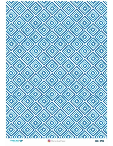 2715 Diamond Pirinç Dekopaj Kağıdı 30x42cm