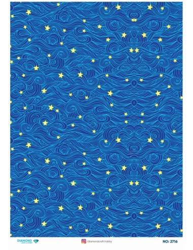 2716 Diamond Pirinç Dekopaj Kağıdı 30x42cm