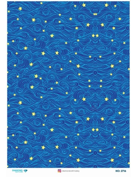 2716 Diamond Pirinç Dekopaj Kağıdı 30x42cm