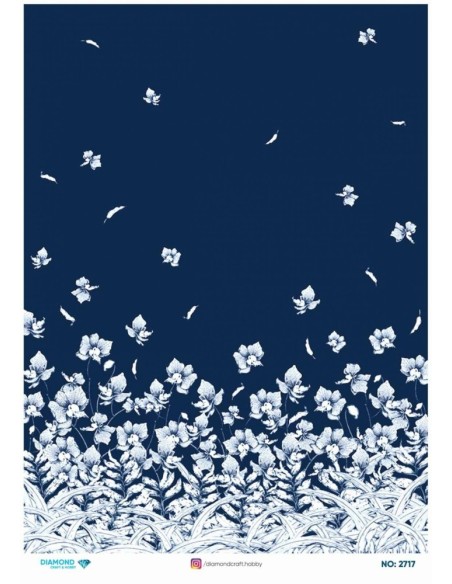2717 Diamond Pirinç Dekopaj Kağıdı 30x42cm