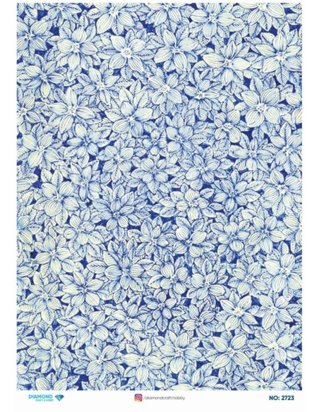 2723 Diamond Pirinç Dekopaj Kağıdı 30x42cm