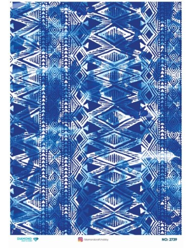 2739 Diamond Pirinç Dekopaj Kağıdı 30x42cm