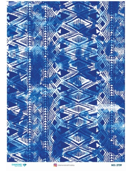 2739 Diamond Pirinç Dekopaj Kağıdı 30x42cm
