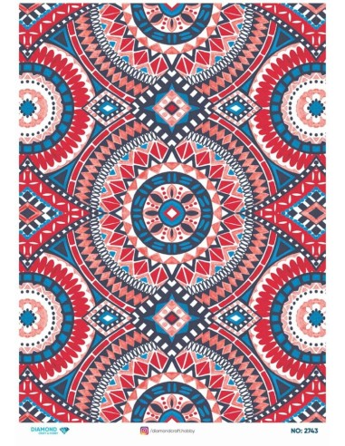 2743 Diamond Pirinç Dekopaj Kağıdı 30x42cm