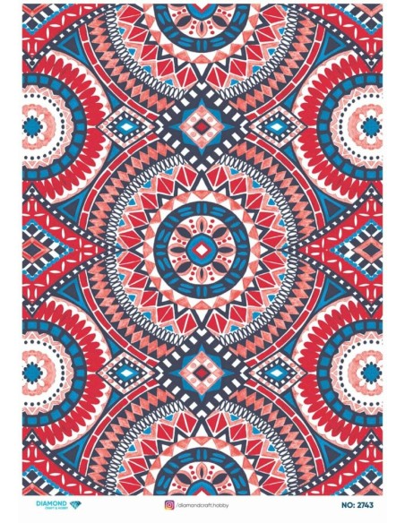 2743 Diamond Pirinç Dekopaj Kağıdı 30x42cm