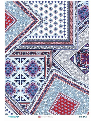 2745 Diamond Pirinç Dekopaj Kağıdı 30x42cm