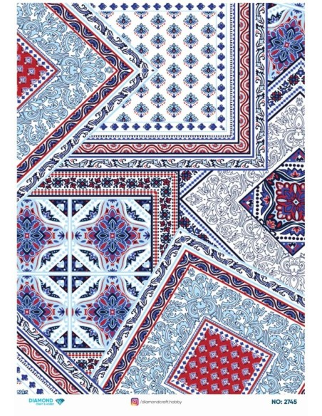 2745 Diamond Pirinç Dekopaj Kağıdı 30x42cm