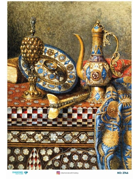 2746 Diamond Pirinç Dekopaj Kağıdı 30x42cm