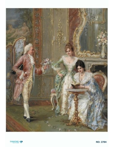 2784 Diamond Pirinç Dekopaj Kağıdı 30x42cm