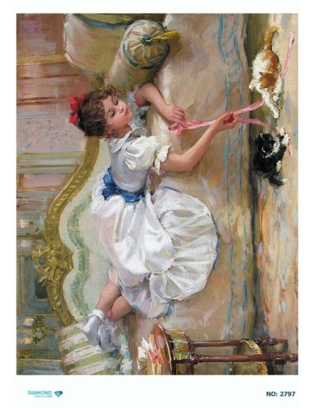 2797 Diamond Pirinç Dekopaj Kağıdı 30x42cm