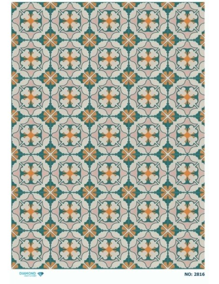 2816 Diamond Pirinç Dekopaj Kağıdı 30x42cm