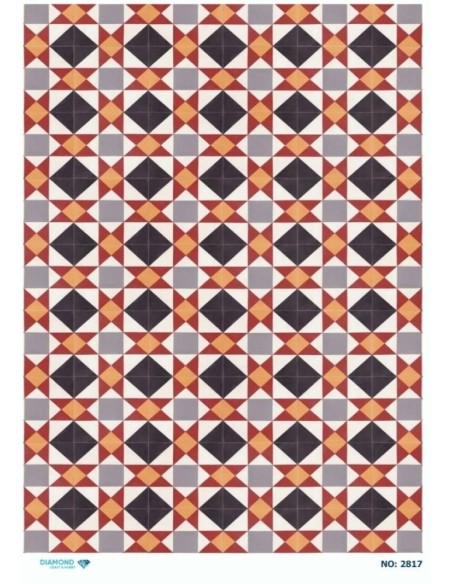 2817 Diamond Pirinç Dekopaj Kağıdı 30x42cm
