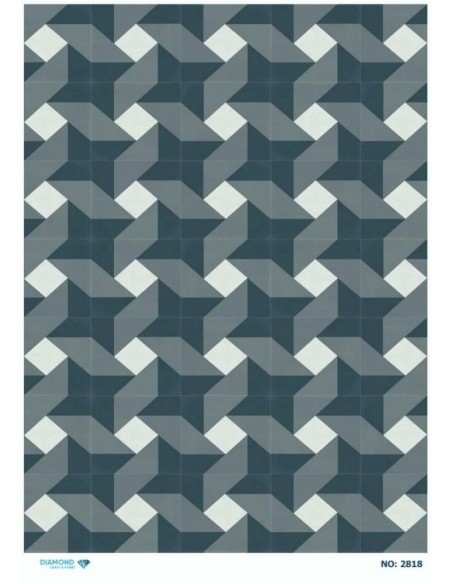 2818 Diamond Pirinç Dekopaj Kağıdı 30x42cm
