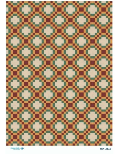 2819 Diamond Pirinç Dekopaj Kağıdı 30x42cm