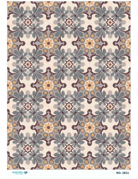 2821 Diamond Pirinç Dekopaj Kağıdı 30x42cm