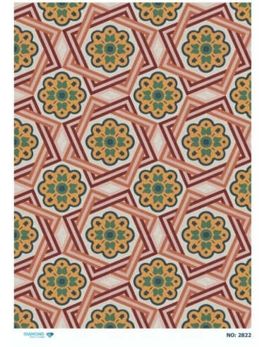 2822 Diamond Pirinç Dekopaj Kağıdı 30x42cm