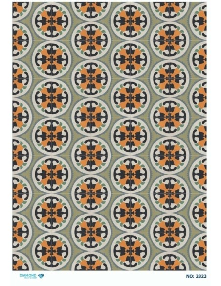 2823 Diamond Pirinç Dekopaj Kağıdı 30x42cm