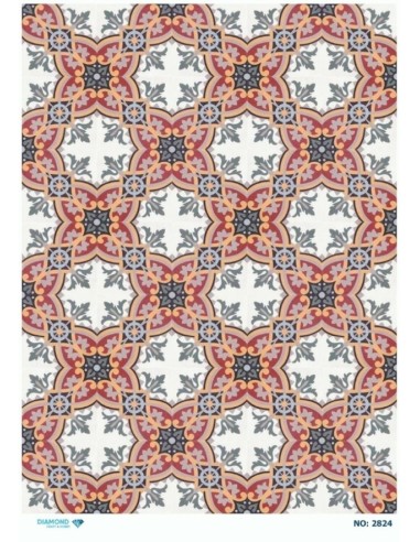 2824 Diamond Pirinç Dekopaj Kağıdı 30x42cm