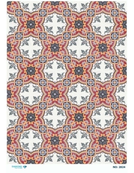 2824 Diamond Pirinç Dekopaj Kağıdı 30x42cm