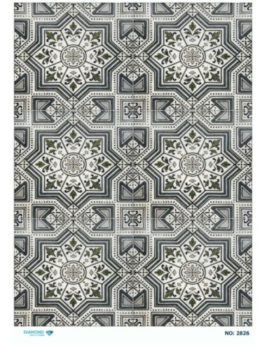 2826 Diamond Pirinç Dekopaj Kağıdı 30x42cm