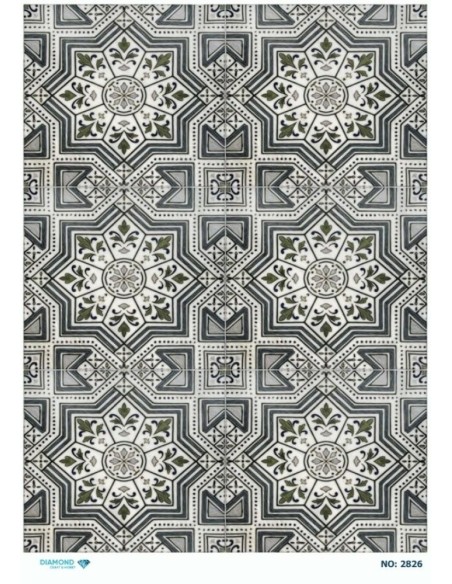 2826 Diamond Pirinç Dekopaj Kağıdı 30x42cm
