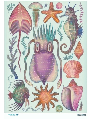 2832 Diamond Pirinç Dekopaj Kağıdı 30x42cm