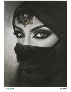 2839 Diamond Pirinç Dekopaj Kağıdı 30x42cm