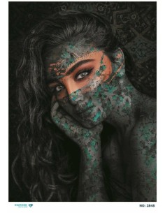 2848 Diamond Pirinç Dekopaj Kağıdı 30x42cm
