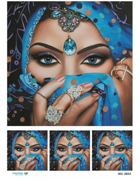 2852 Diamond Pirinç Dekopaj Kağıdı 30x42cm