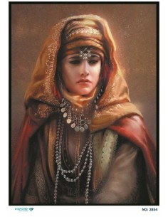 2854 Diamond Pirinç Dekopaj Kağıdı 30x42cm