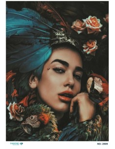2909 Diamond Pirinç Dekopaj Kağıdı 30x42cm