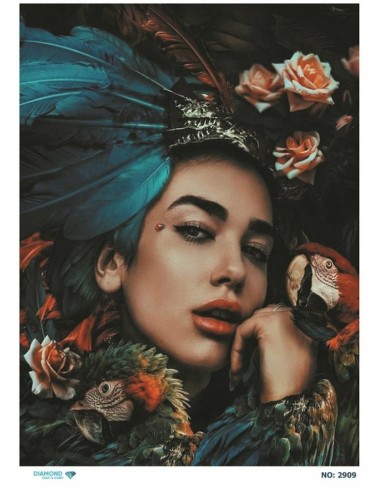 2909 Diamond Pirinç Dekopaj Kağıdı 30x42cm