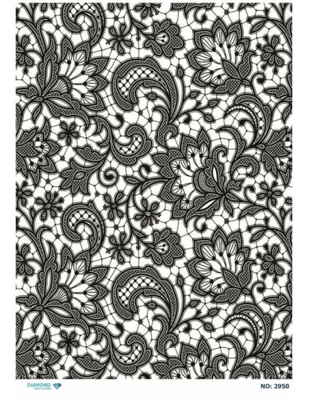 2950 Diamond Pirinç Dekopaj Kağıdı 30x42cm