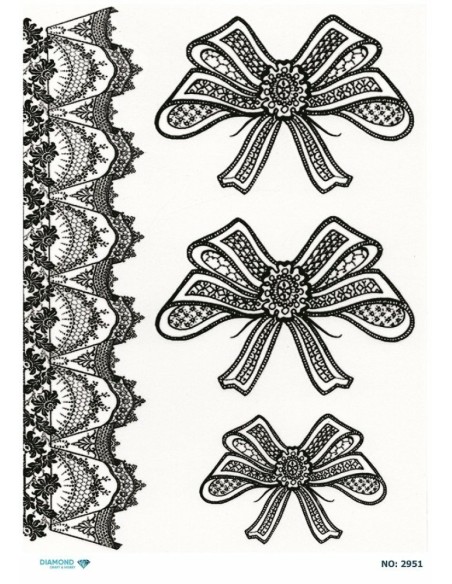 2951 Diamond Pirinç Dekopaj Kağıdı 30x42cm