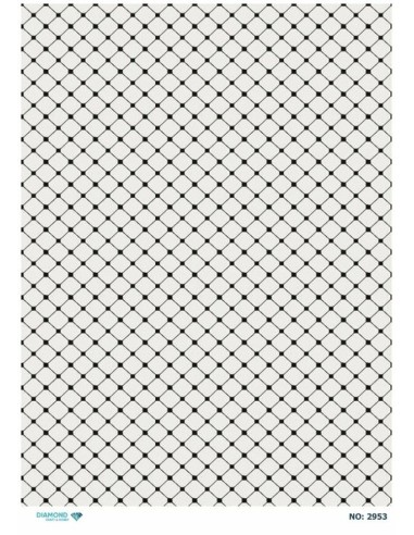 2953 Diamond Pirinç Dekopaj Kağıdı 30x42cm