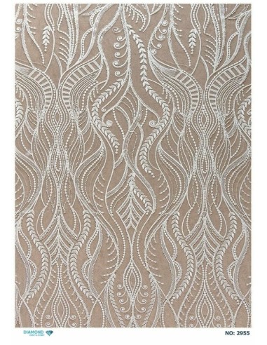 2955 Diamond Pirinç Dekopaj Kağıdı 30x42cm