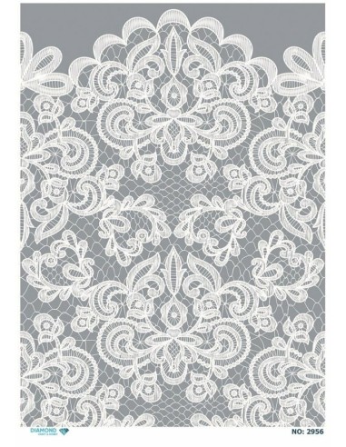 2956 Diamond Pirinç Dekopaj Kağıdı 30x42cm
