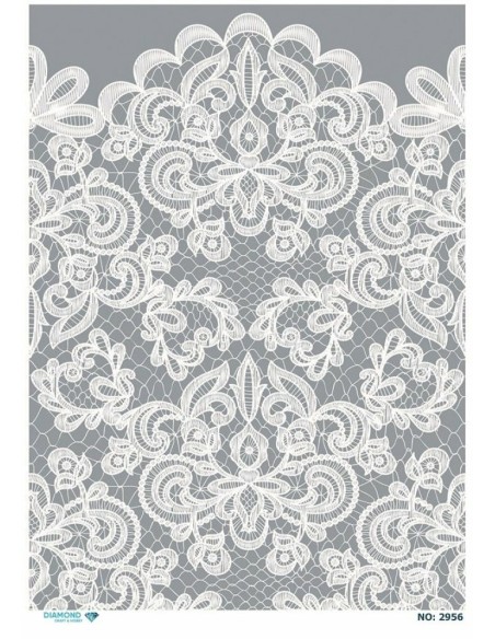 2956 Diamond Pirinç Dekopaj Kağıdı 30x42cm