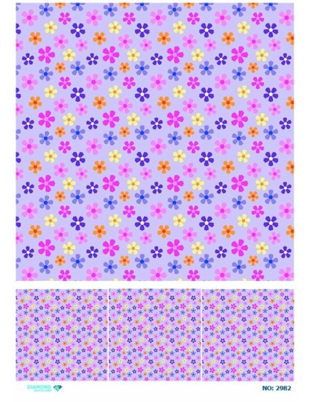 2982 Diamond Pirinç Dekopaj Kağıdı 30x42cm