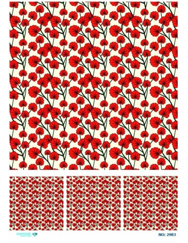 2983 Diamond Pirinç Dekopaj Kağıdı 30x42cm