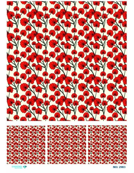 2983 Diamond Pirinç Dekopaj Kağıdı 30x42cm